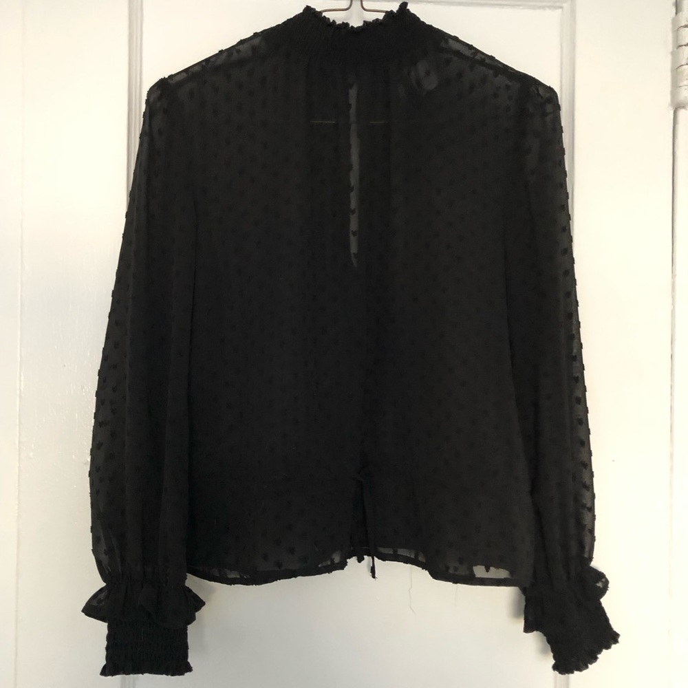 Hm sheer turtle neck top